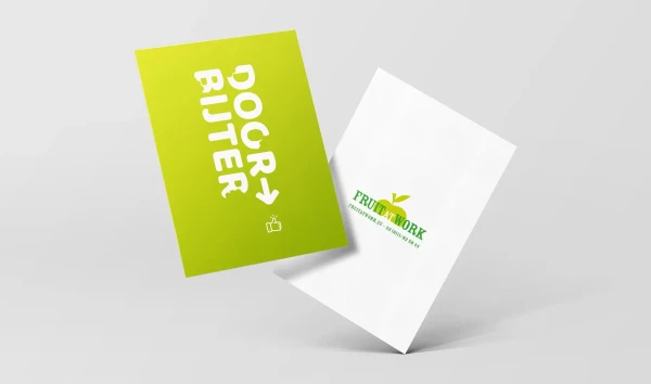 Fruit At Work — Kaartje dat veerkracht benadrukt in tijden van corona. Klein gebaar, grote boodschap. — Branding, Grafisch Ontwerp — Branding door Sixtyeight