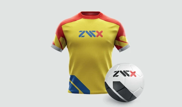 ZVC Beveren — Logo en visuele stijl voor een zaalvoetbalclub. Sportieve eenvoud en kracht die breekt met traditionele voetbal vormgeving. — Branding, Grafisch Ontwerp — Branding door Sixtyeight